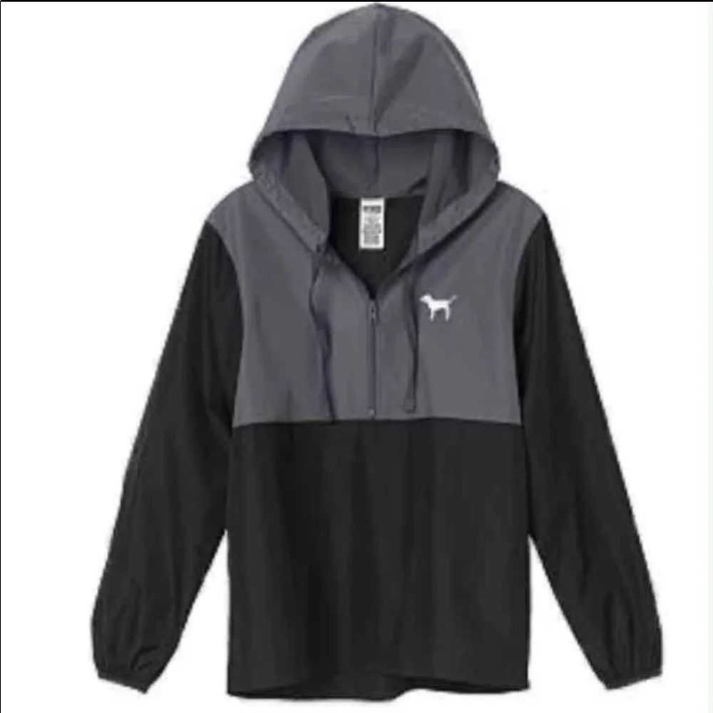 PINK Windbreaker Pullover w/hood